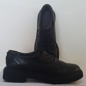 Franco Sarto Black Leather Loafers Size 7.5